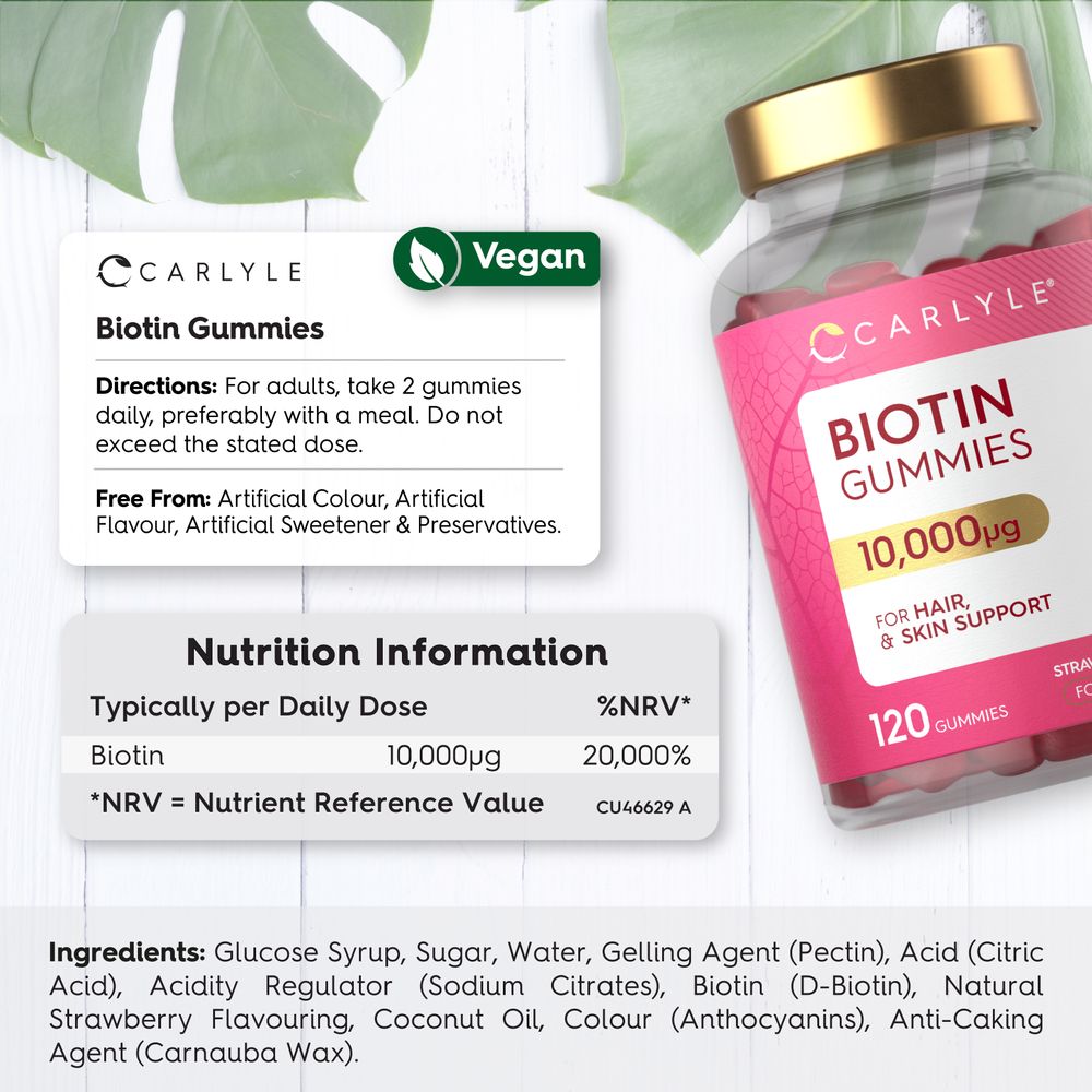 Biotin 10,000 mcg | 120 Gummies