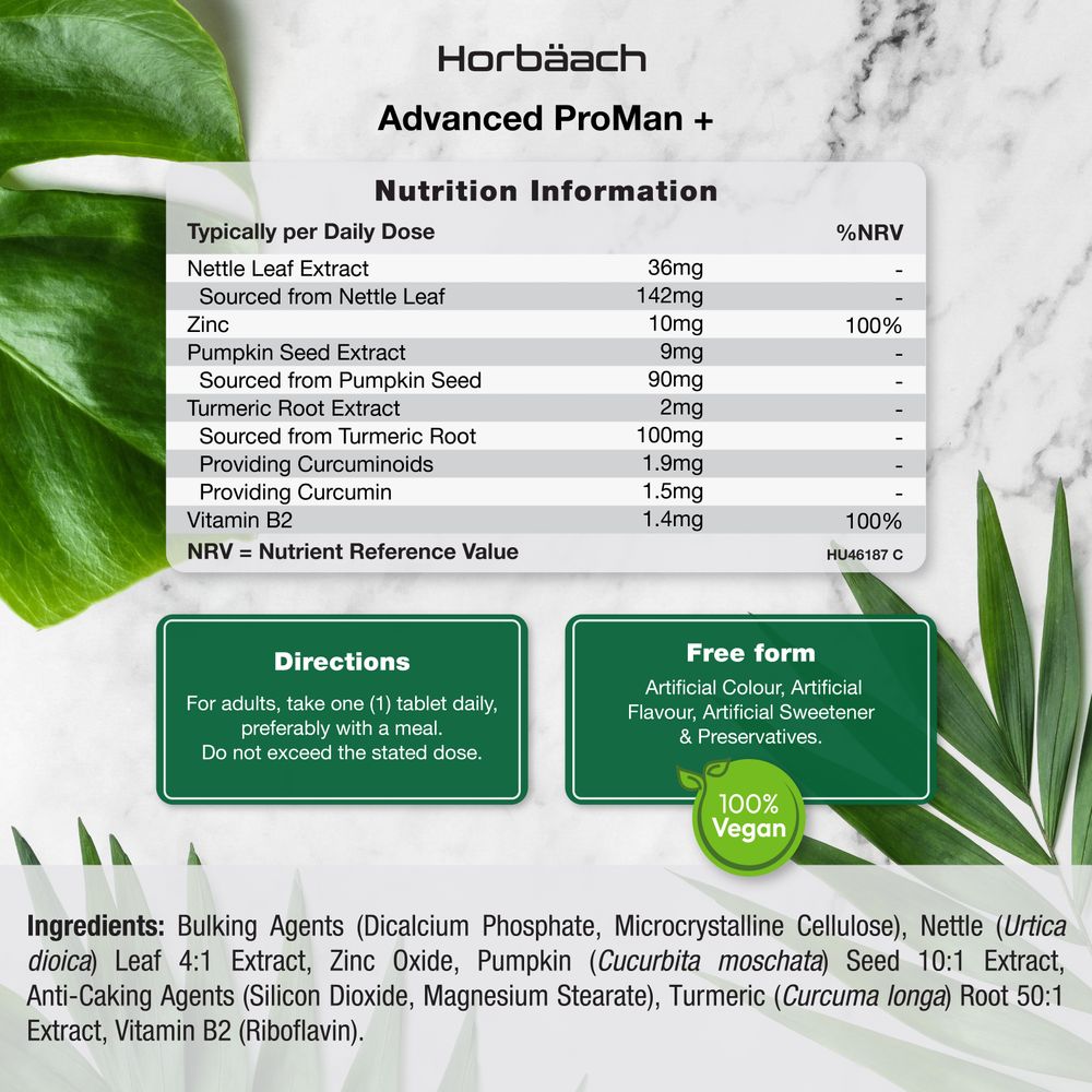 Advanced ProMan+ Supplement for Men | 120 Tablets