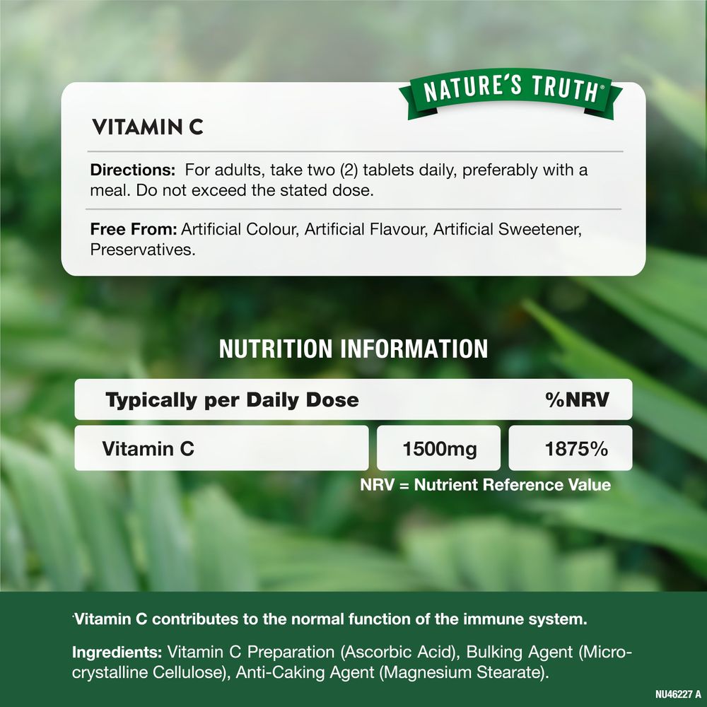 Vitamin C 1500 mg | 60 Tablets