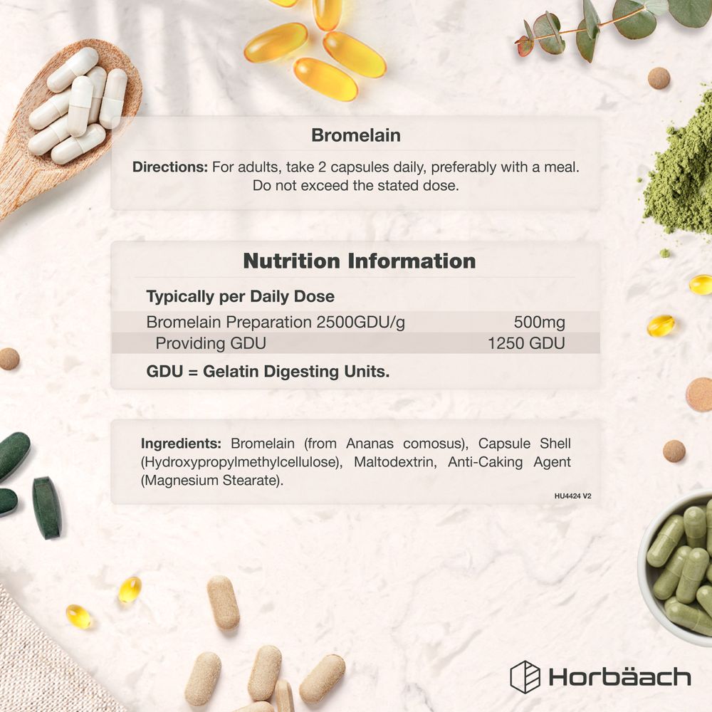Bromelain 2500 GDU | 120 Capsules