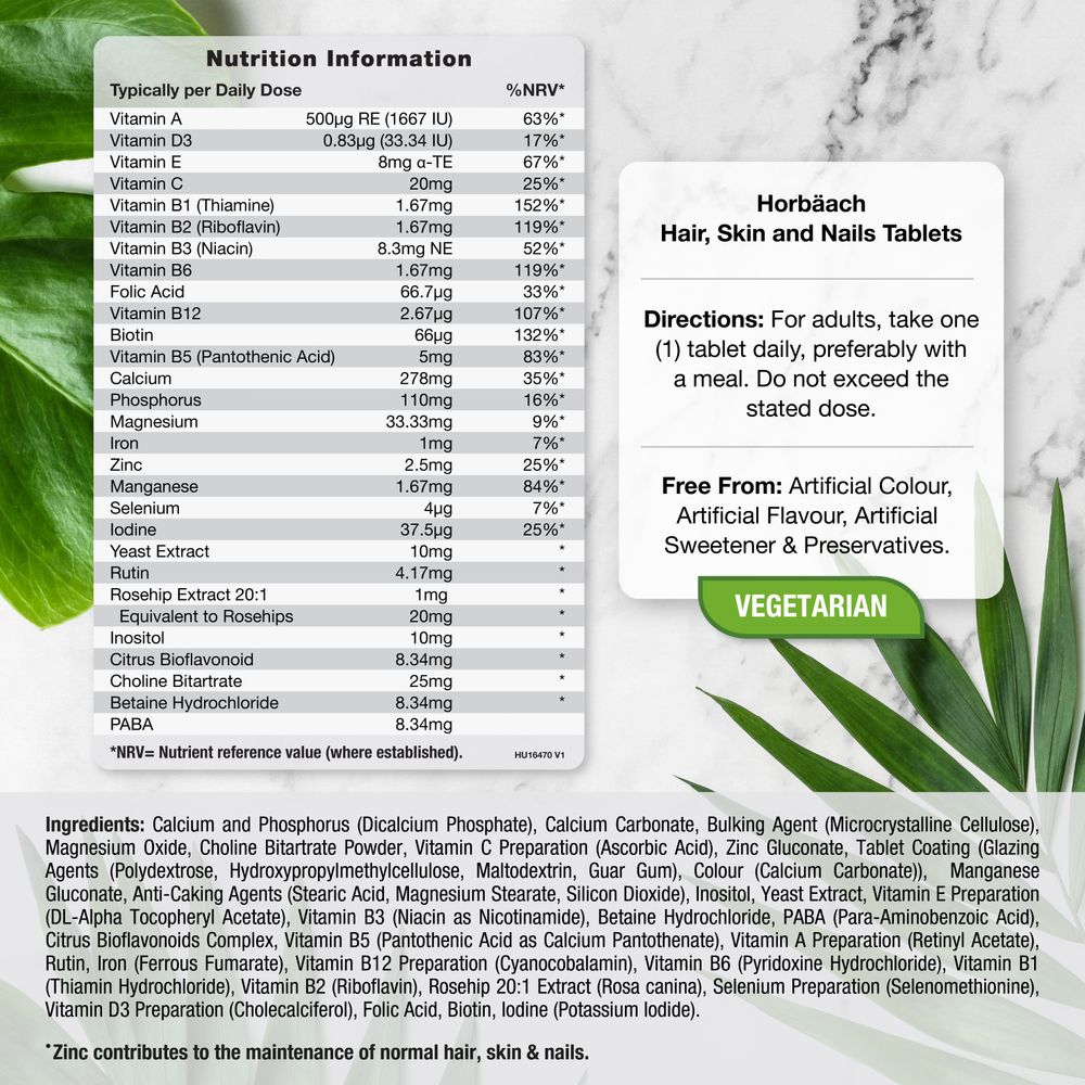 Hair Skin and Nails Complex | 120 Tablets