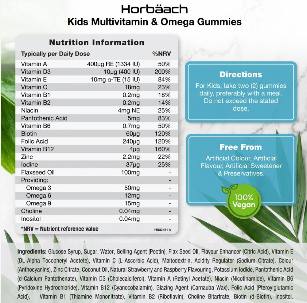 Multivitamin with Omega 369 For Kids | 120 Gummies