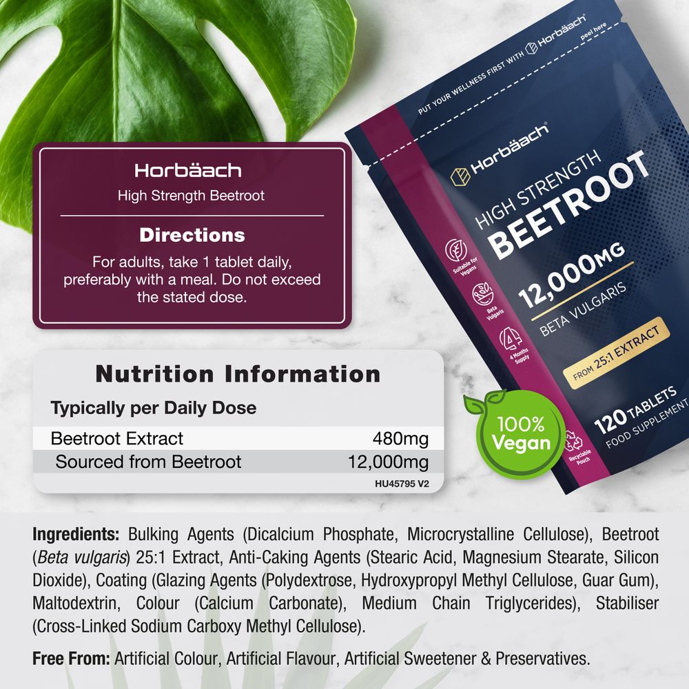 Beetroot 12,000 mg | 120 Tablets