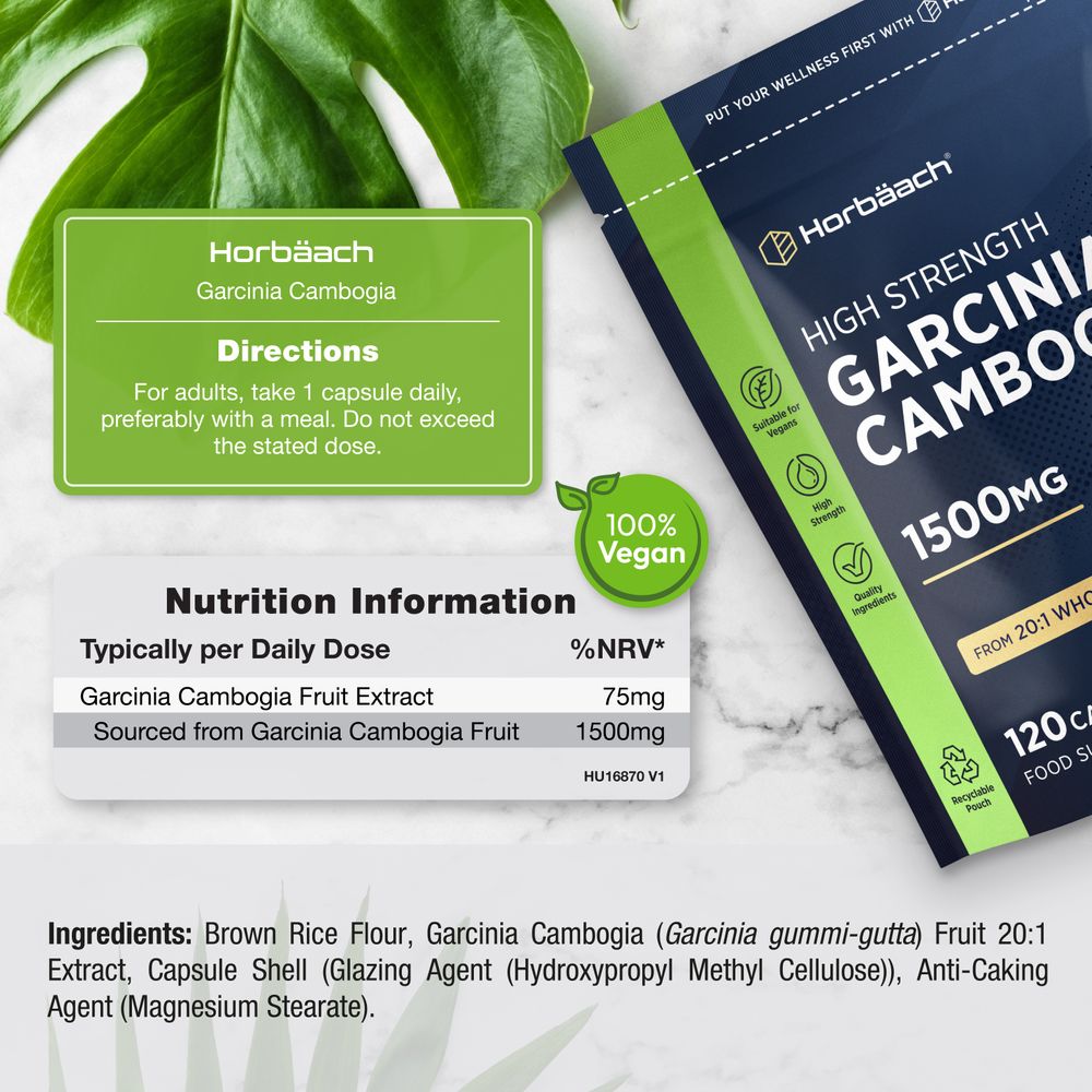 Garcinia Cambogia 1500 mg | 120 Capsules