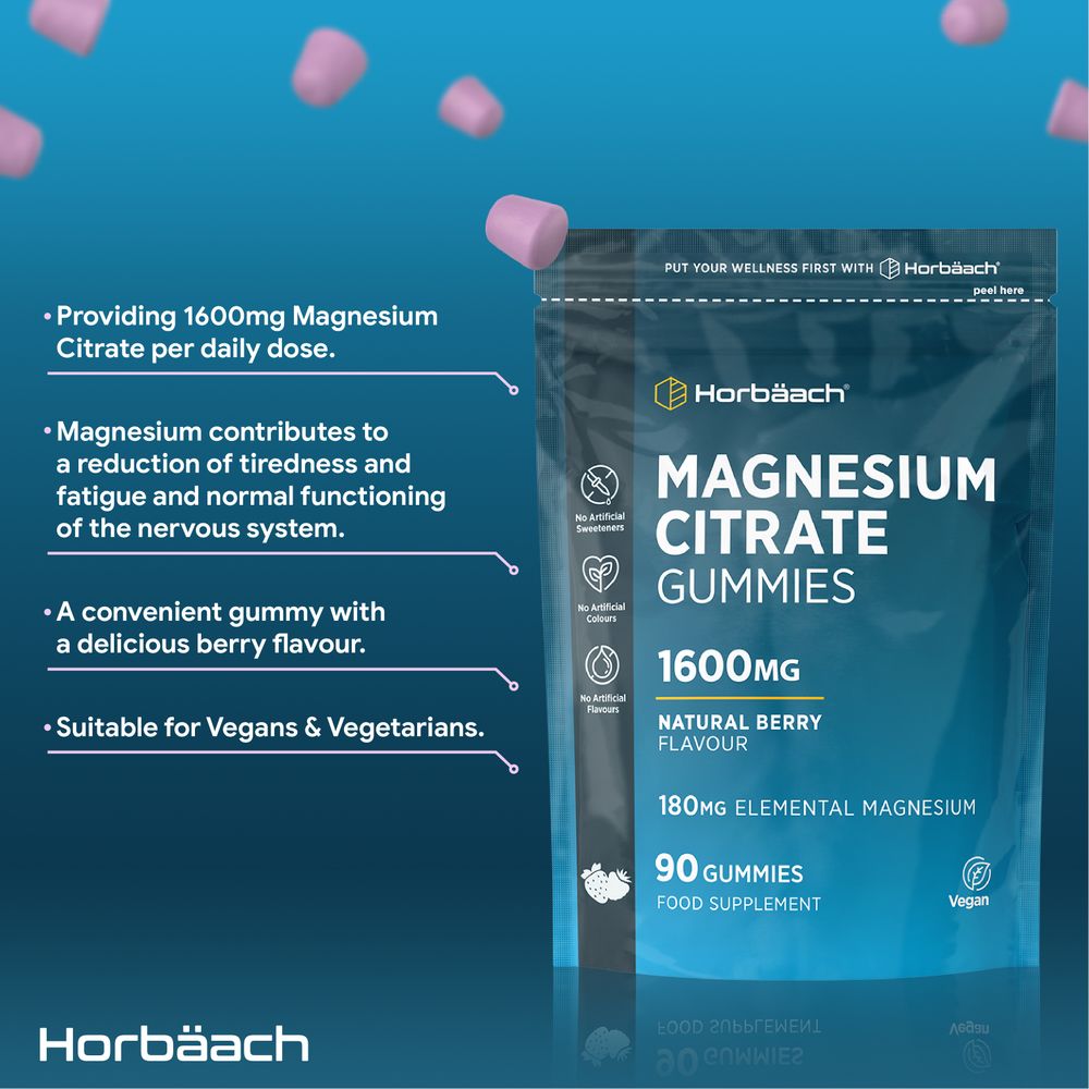 Magnesium Citrate 1600 mg | 90 Gummies