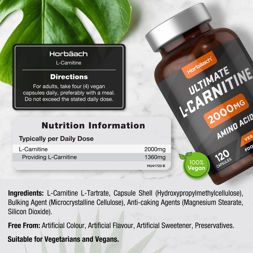 L-Carnitine 2000 mg | 120 Capsules L-Carnitine 2000 mg | 120 Capsules