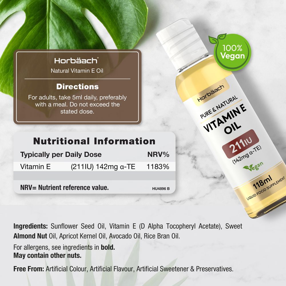 Vitamin E Oil 211 IU | 236 mL