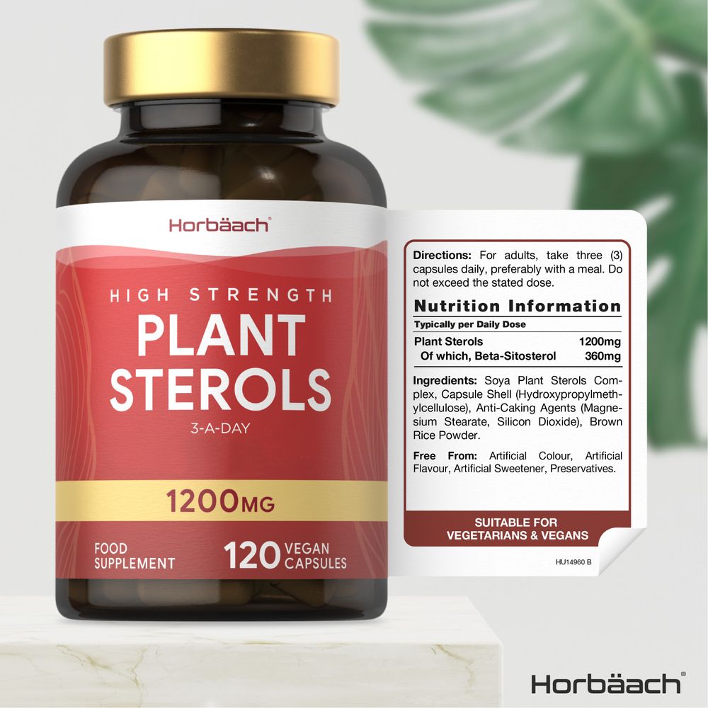Plant Sterols with Beta Sitosterol 1200 mg | 120 Capsules