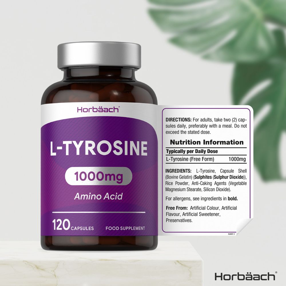 L-Tyrosine 1000 mg | 120 Capsules