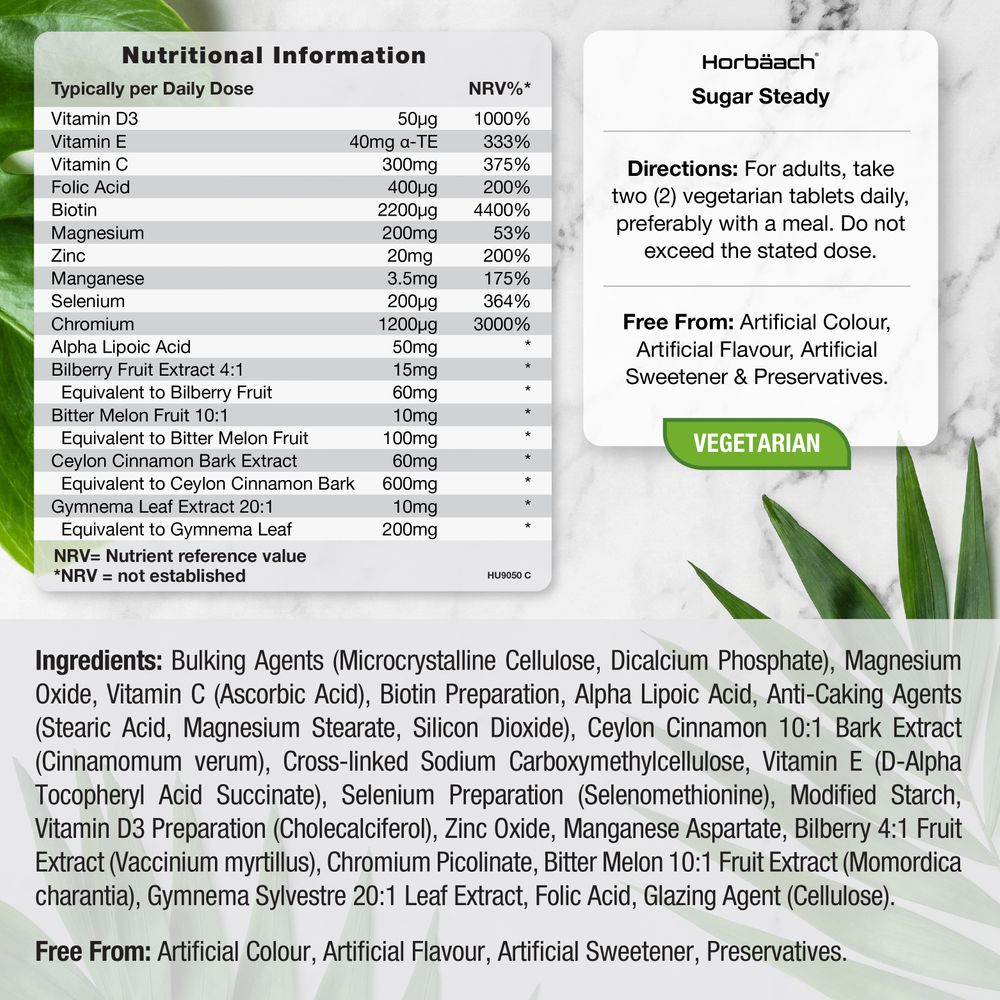 Sugar Steady Complex | 90 Tablets