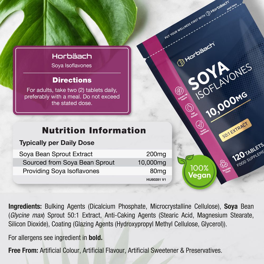 Soya Isoflavonones 10,000 mg | 120 Tablets