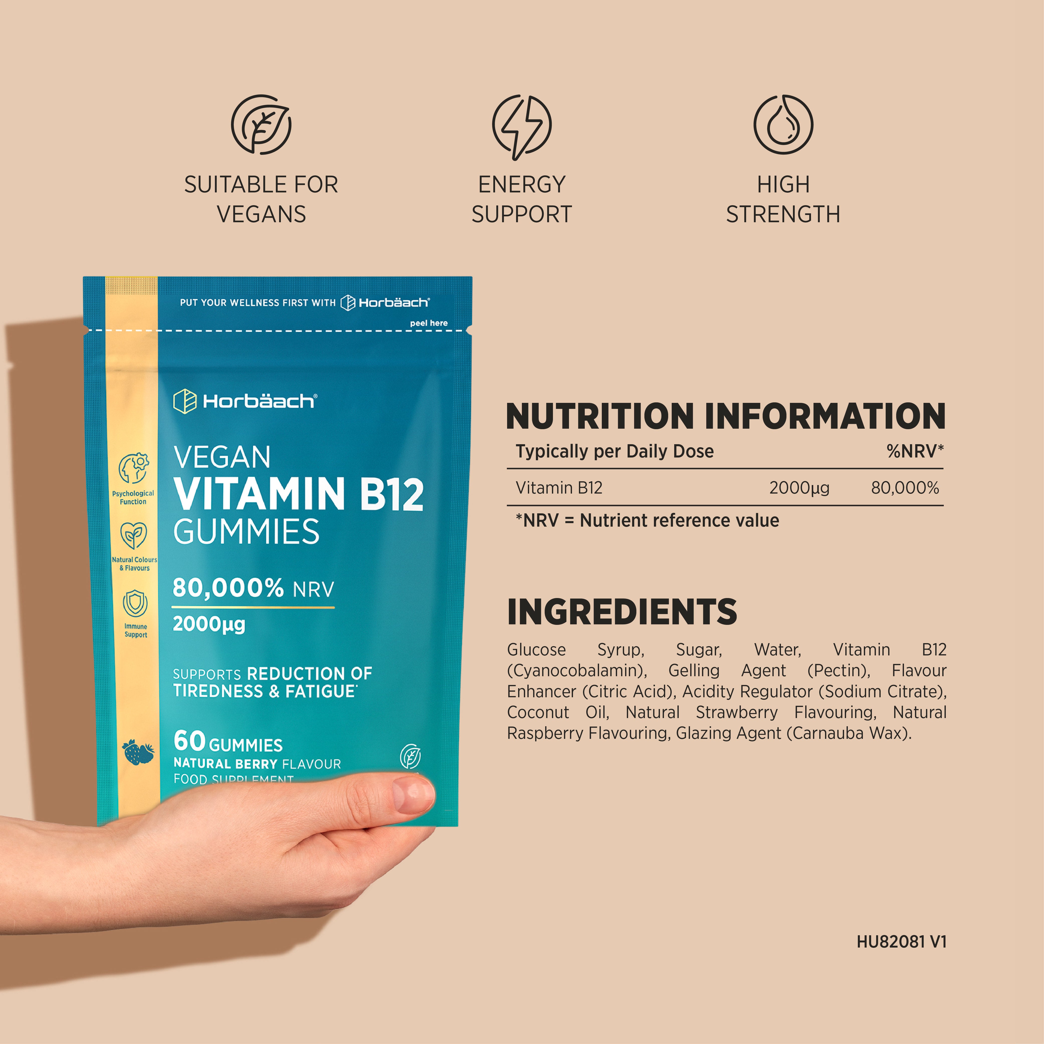 Vitamin B12 2000mcg | 60 Gummies
