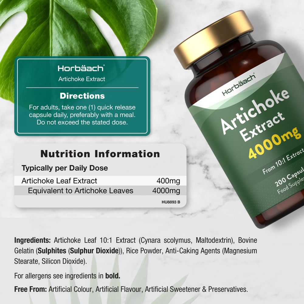 Artichoke 4000 mg | 200 Capsules