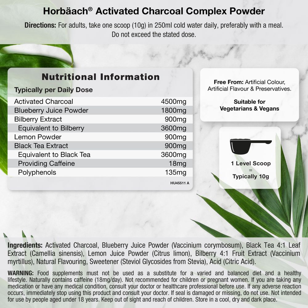 Activated Charcoal Complex Powder 4500 mg | 250 g