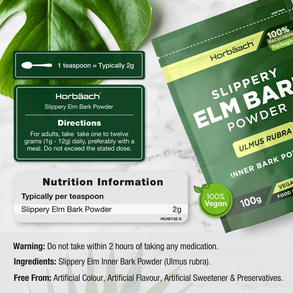 Slippery Elm Bark Powder | 100 g 