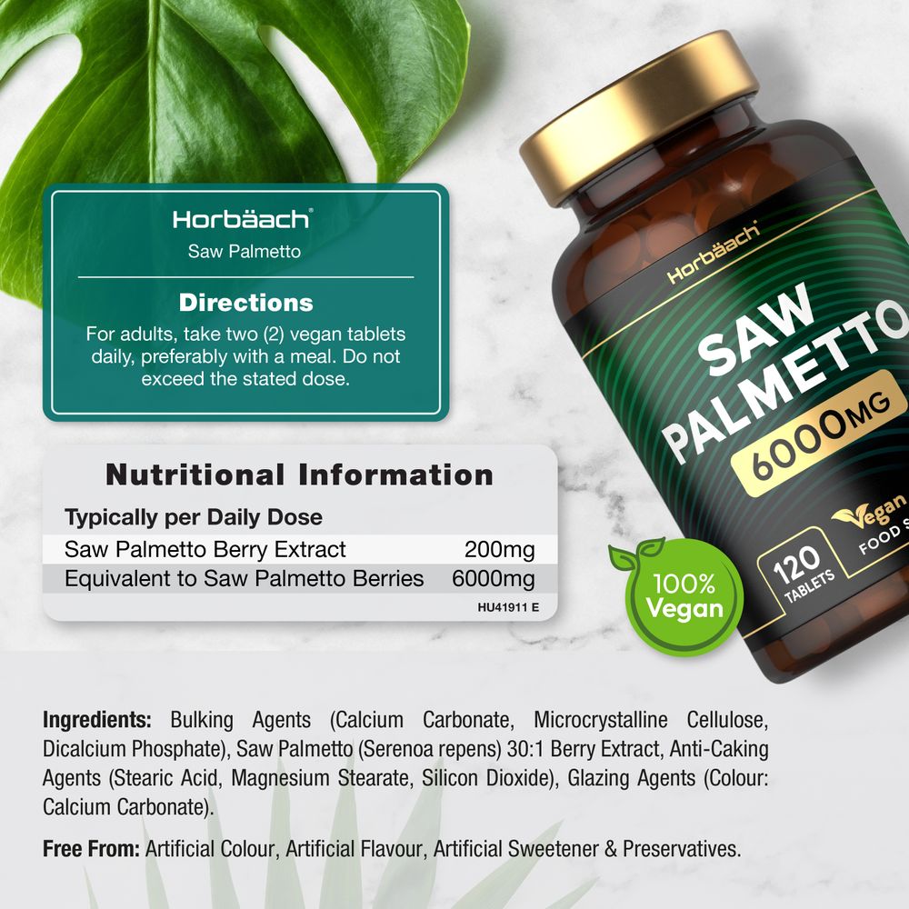 Saw Palmetto 6000 mg | 120 Tablets