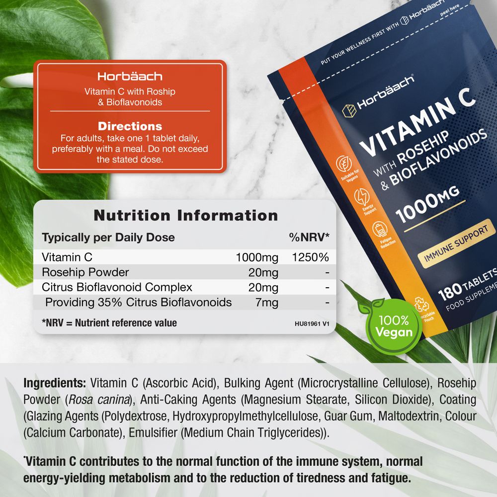 Vitamin C Complex 1000 mg | 180 Tablets