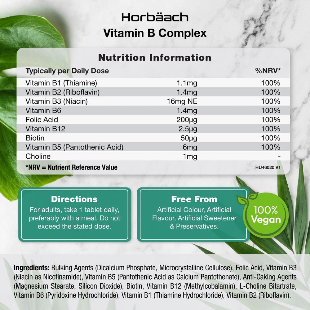 Vitamin B Complex | 365 Tablets