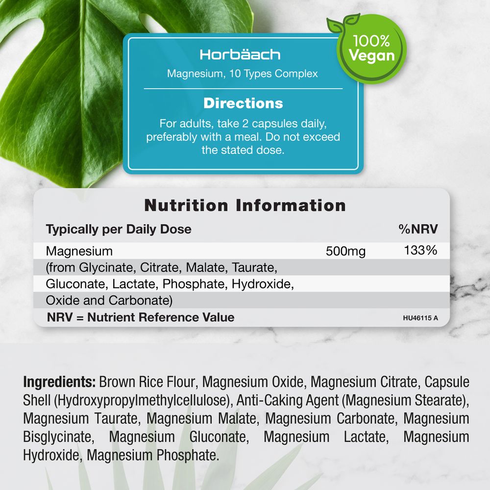 Magnesium Complex 500 mg | 90 Capsules