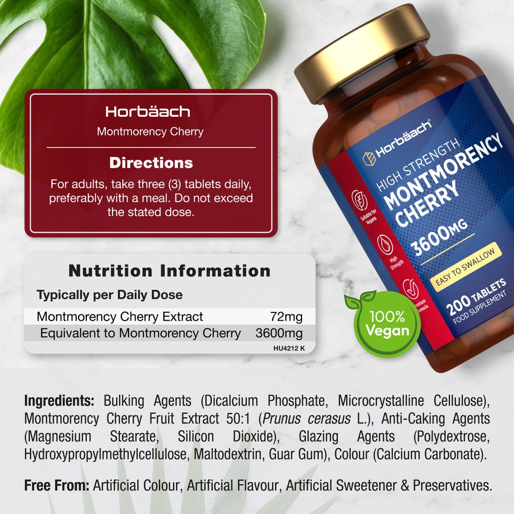 Montmorency Cherry 3600 mg | 200 Tablets