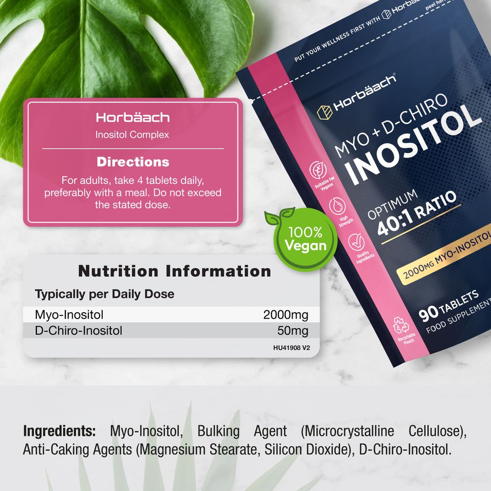 Myo Inositol + D Chiro Inositol Complex | 90 Tablets