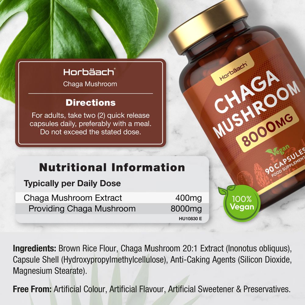 Chaga Mushroom 8000 mg | 90 Capsules