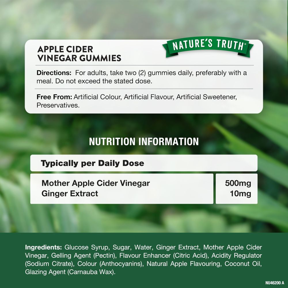 Apple Cider Vinegar with The Mother | 60 Gummies