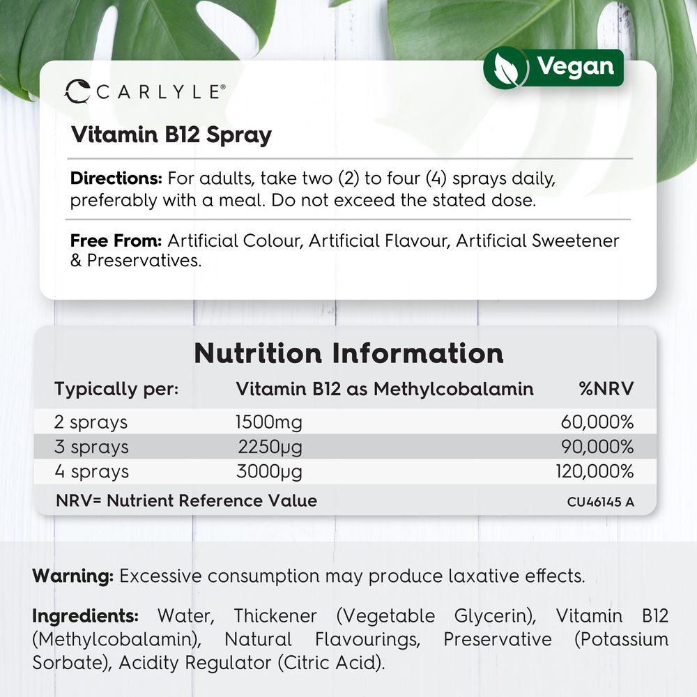 Vitamin B12 Spray 3000 ug | 30 ml
