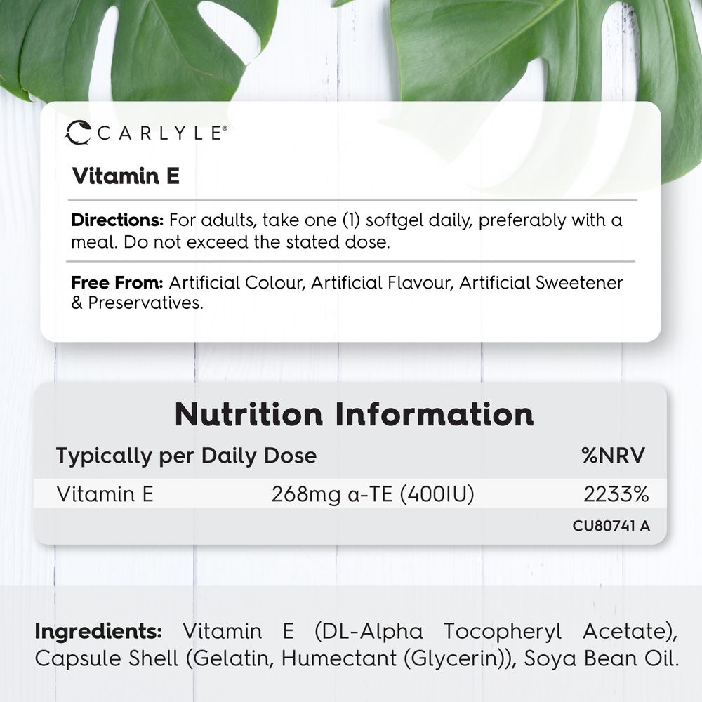 Vitamin E 400 iu | 60 Softgels