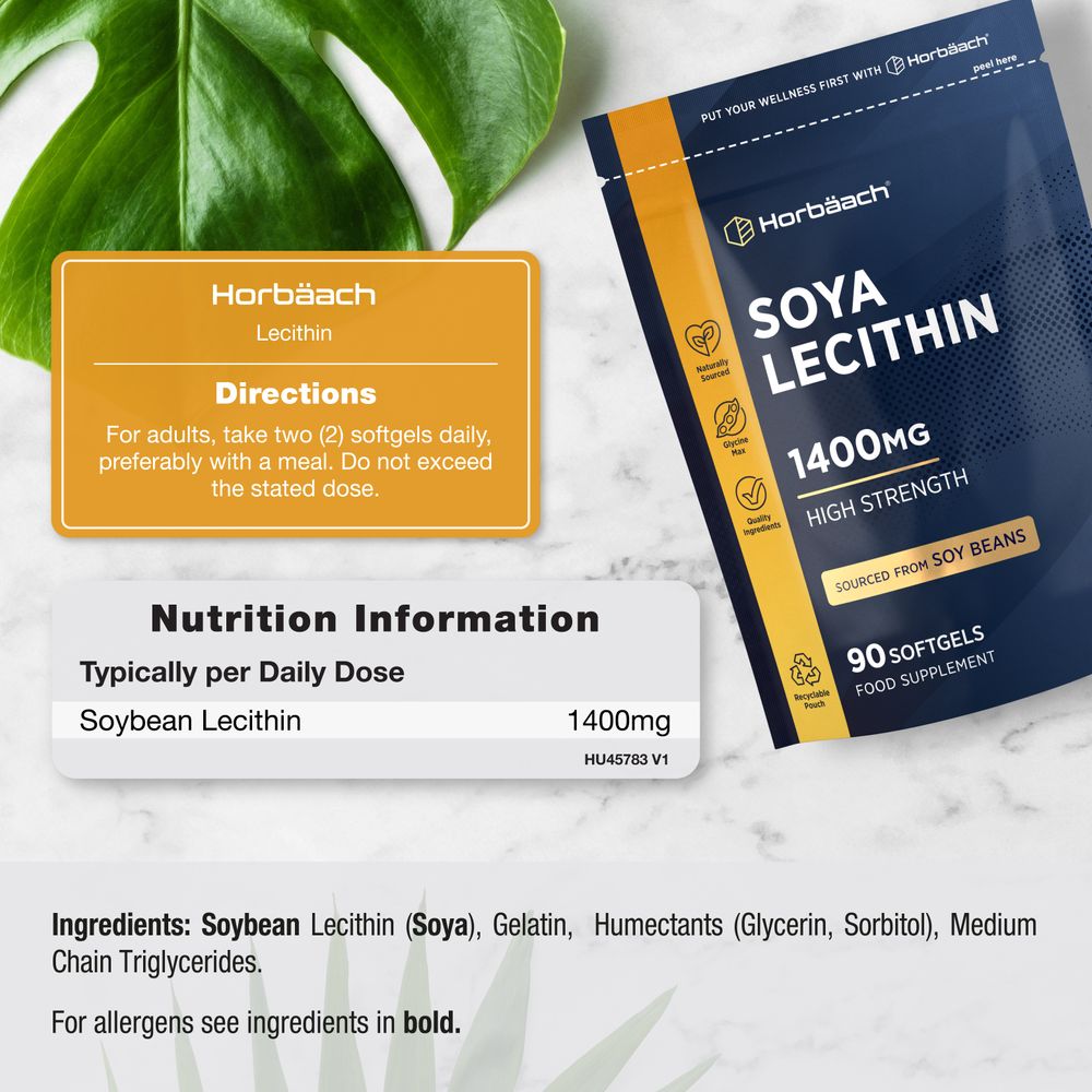 Soy Lecithin 1400 mg | 90 Softgels