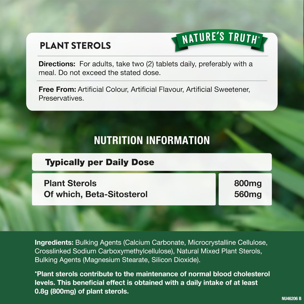 Plant Sterols 800 mg | 60 Tablets