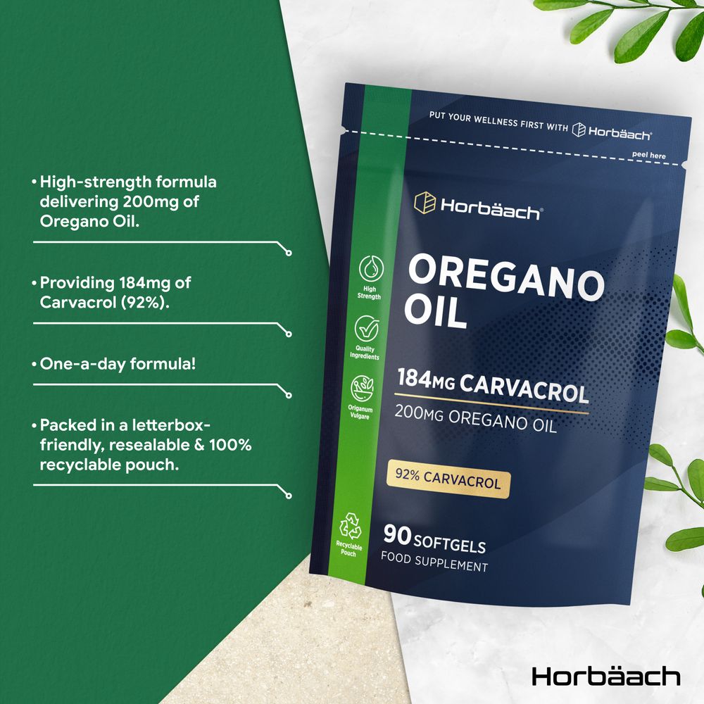 Oregano Oil 200 mg | 90 Softgels