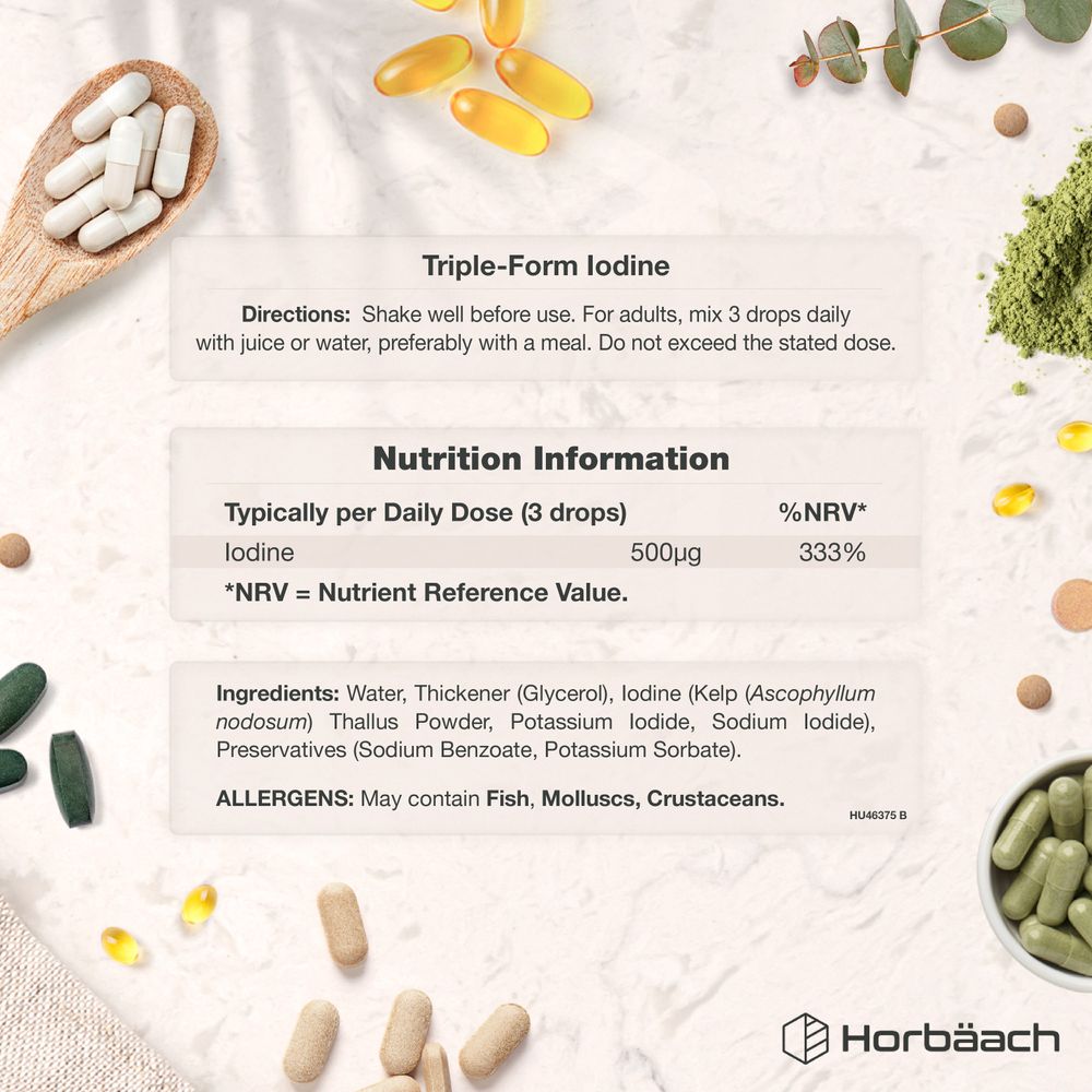 Iodine Liquid 500 mcg | 30 ml | Unflavoured