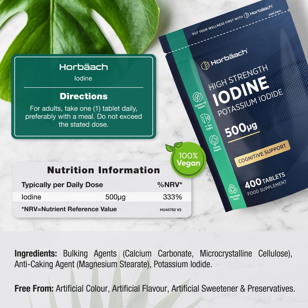 Iodine 500 mcg | 180 Tablets