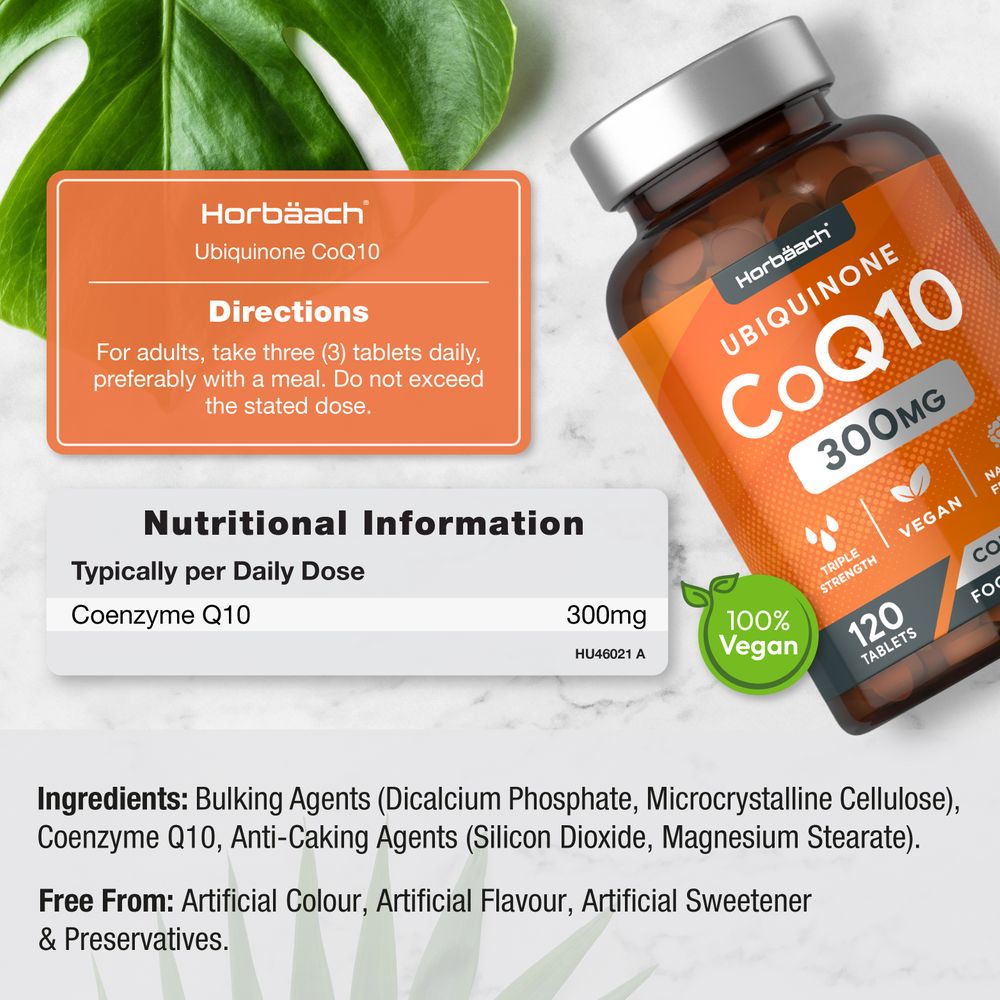 Ubiquinone CoQ10 300 mg | 120 Tablets