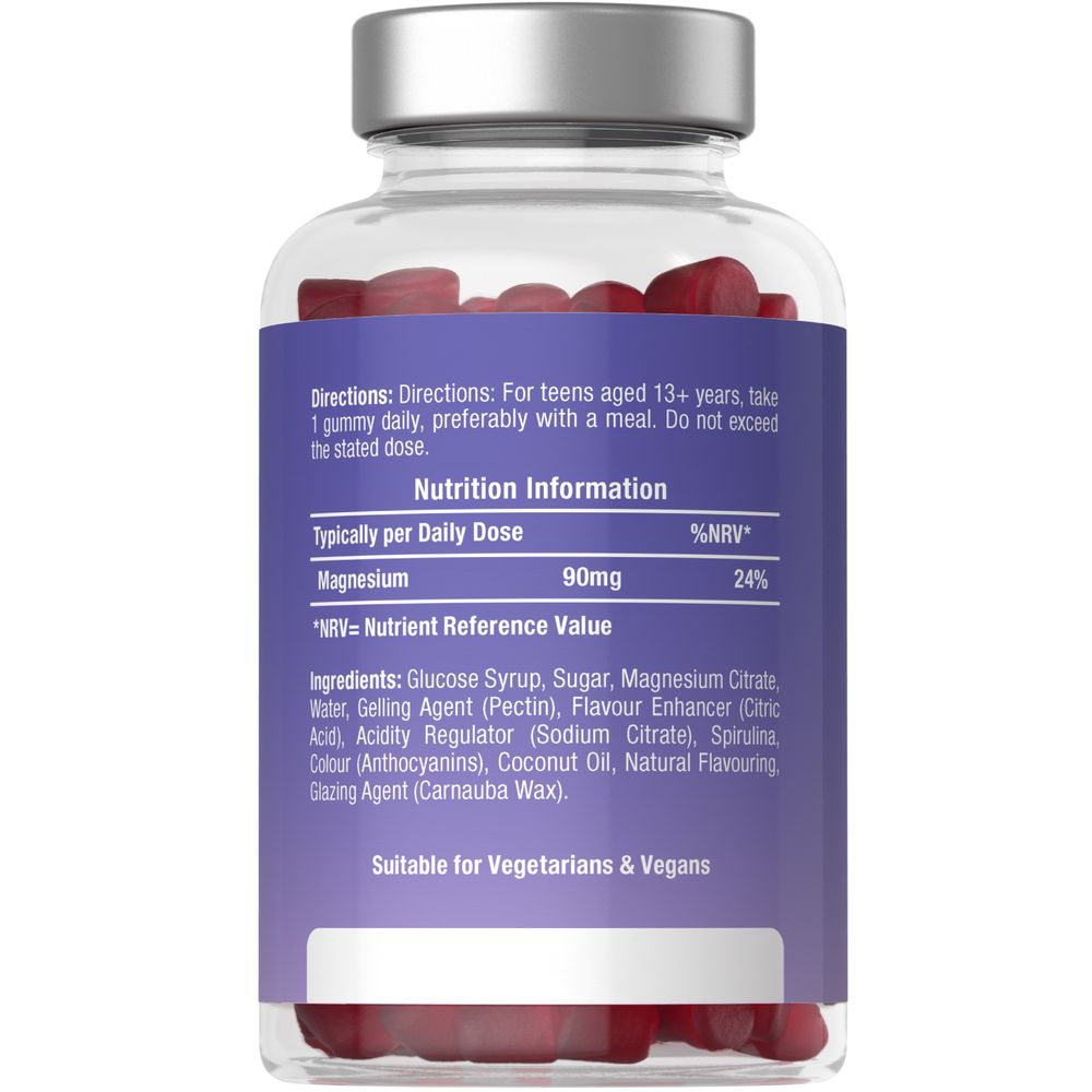Magnesium for Teens 90 mg | 60 Gummies