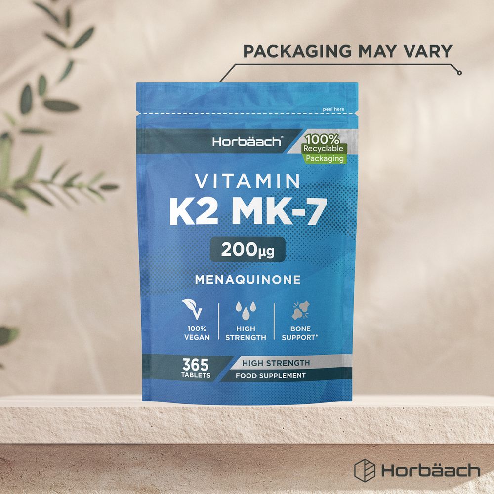 Vitamin K2 MK7 200 µg | 365 Tablets