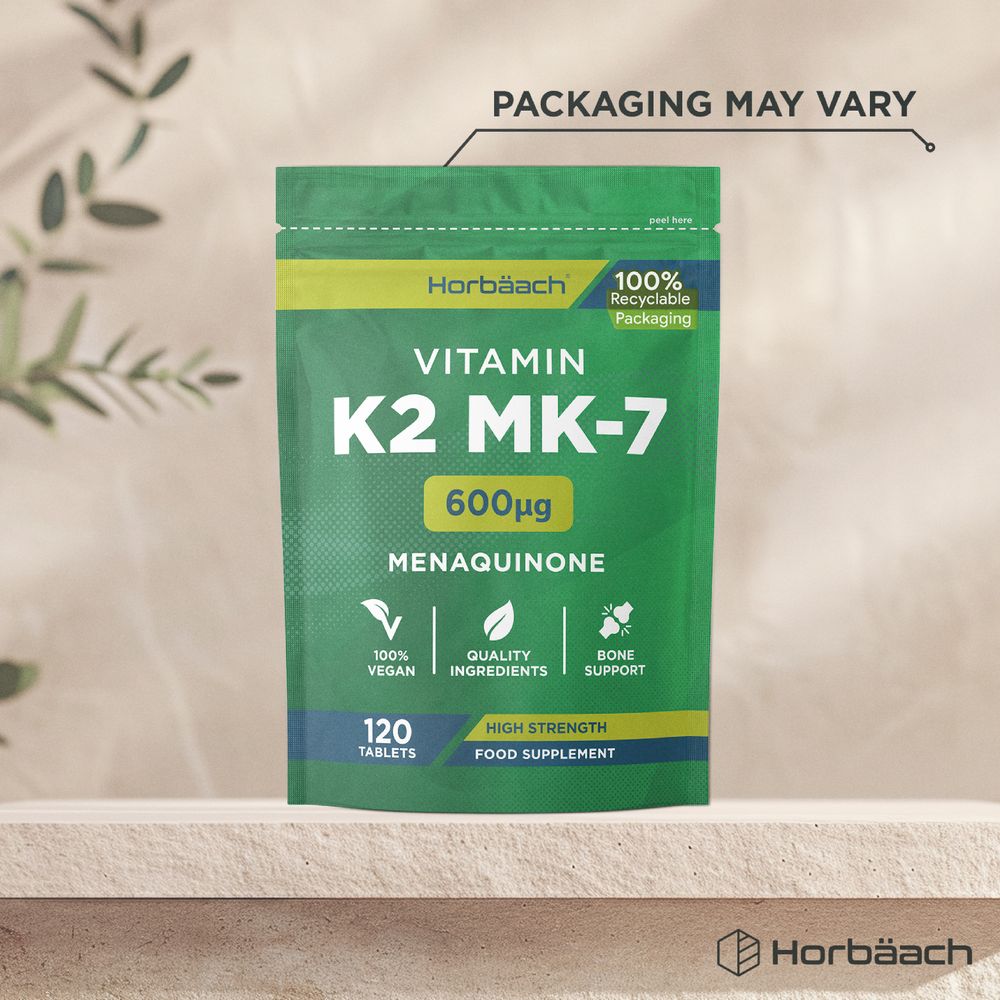 Vitamin K2 MK7 600 ug | 120 Tablets