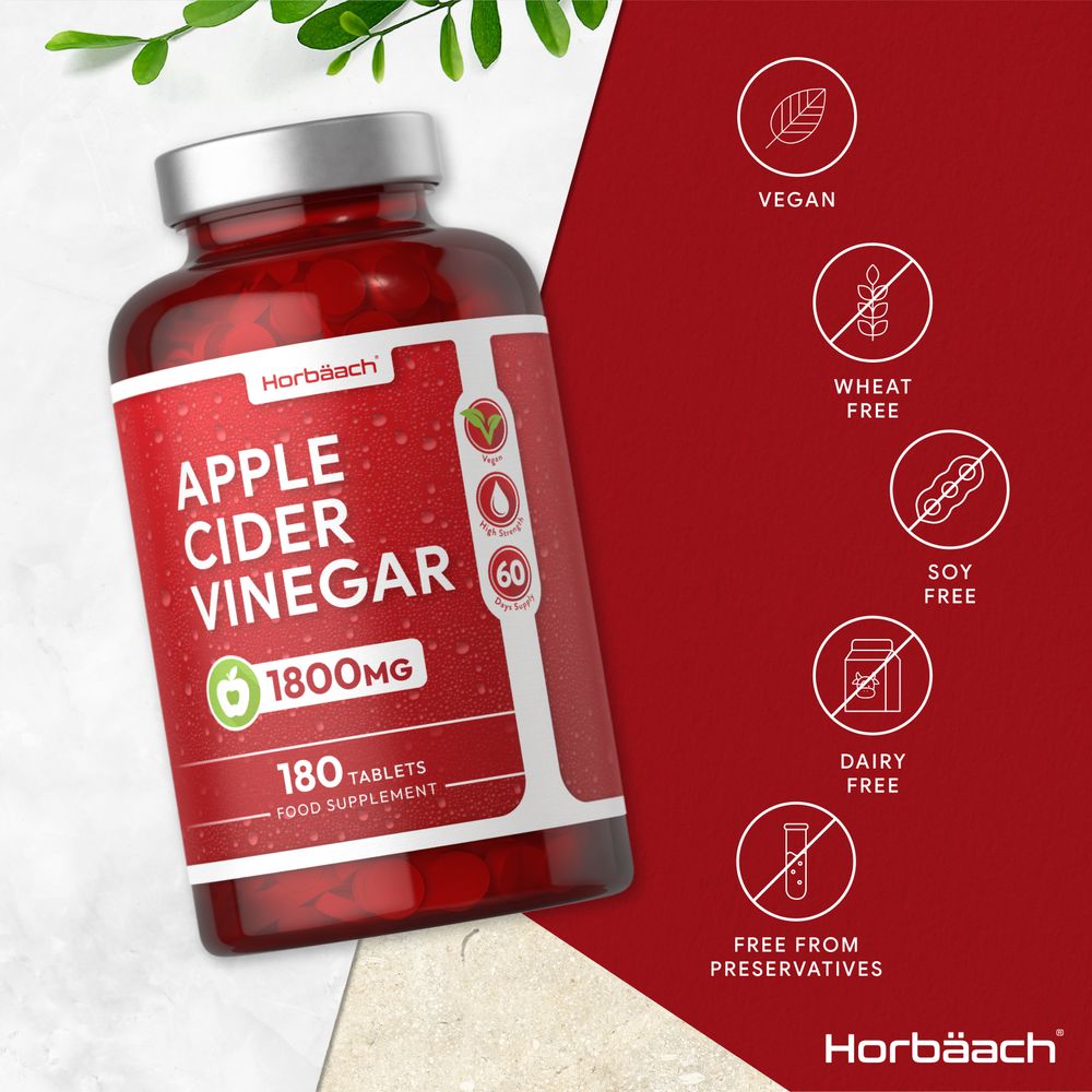 Apple Cider Vinegar 1800 mg | 180 Tablets