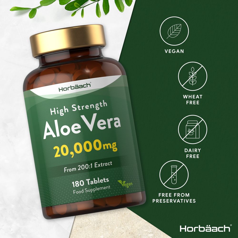 Aloe Vera 20,000 mg | 180 Tablets