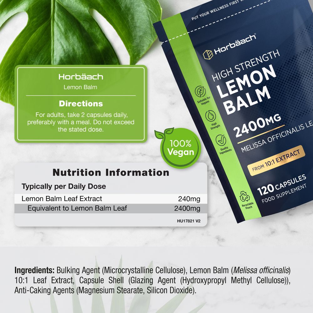 Lemon Balm 2400 mg | 120 Capsules