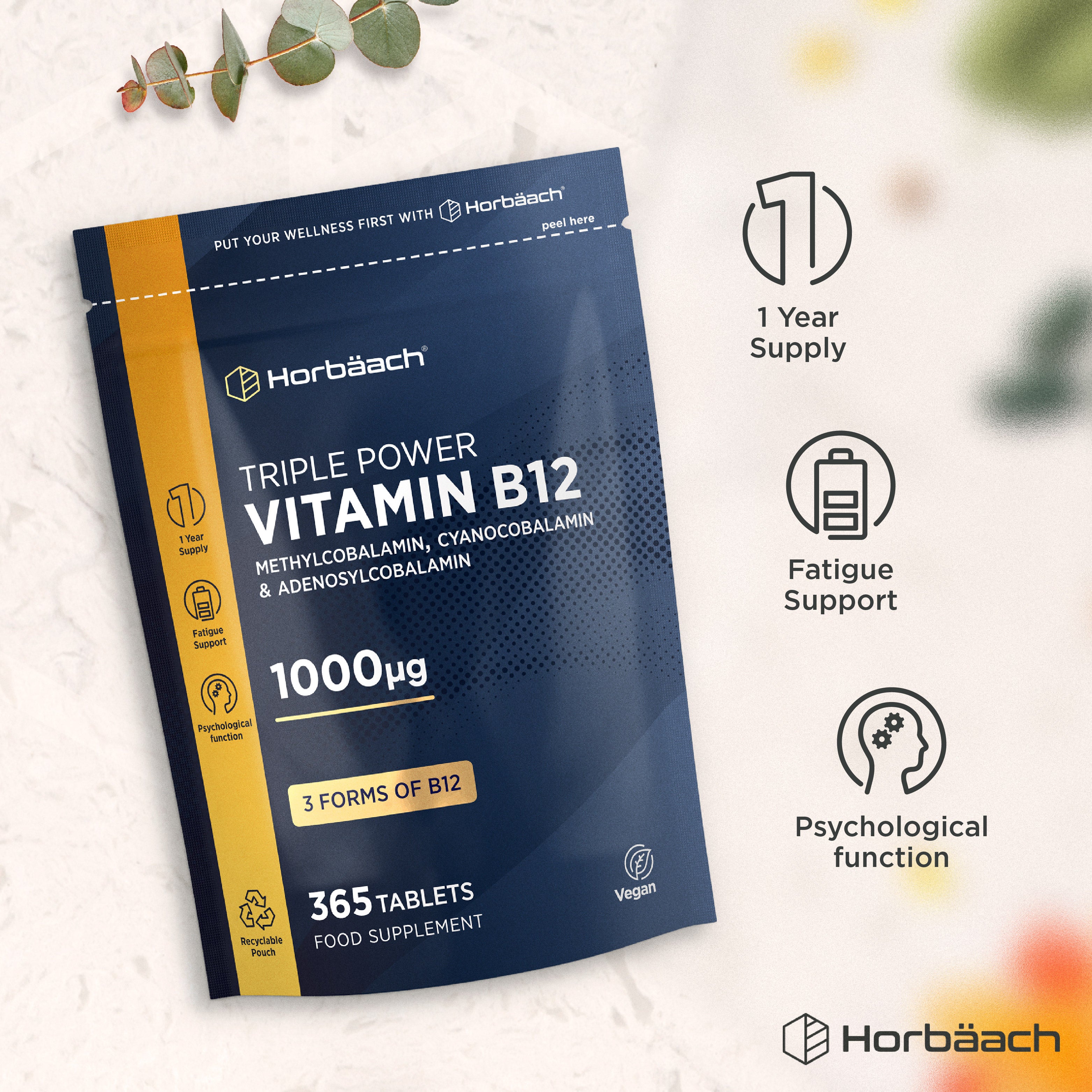 Vitamin B12 Tablets High Strength | 365 Count