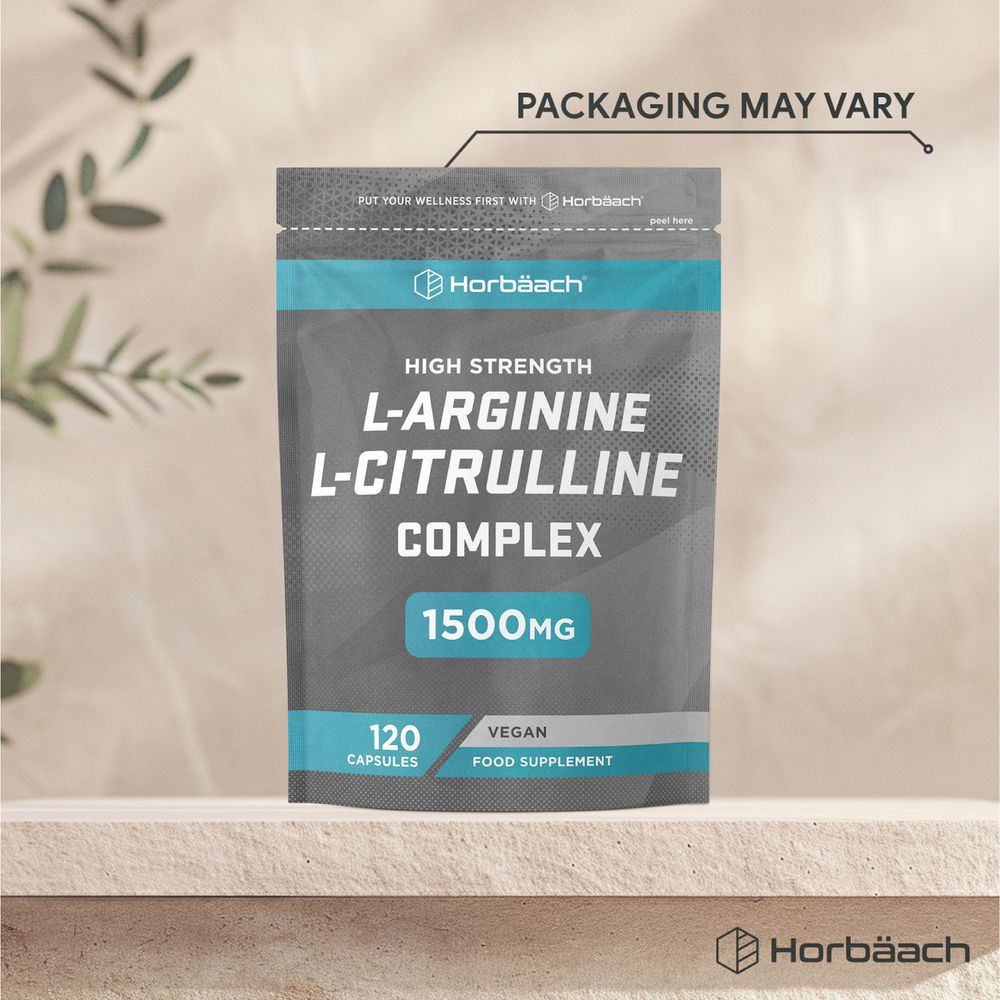 L-Arginine and L-Citrulline 1500 mg | 120 Capsules