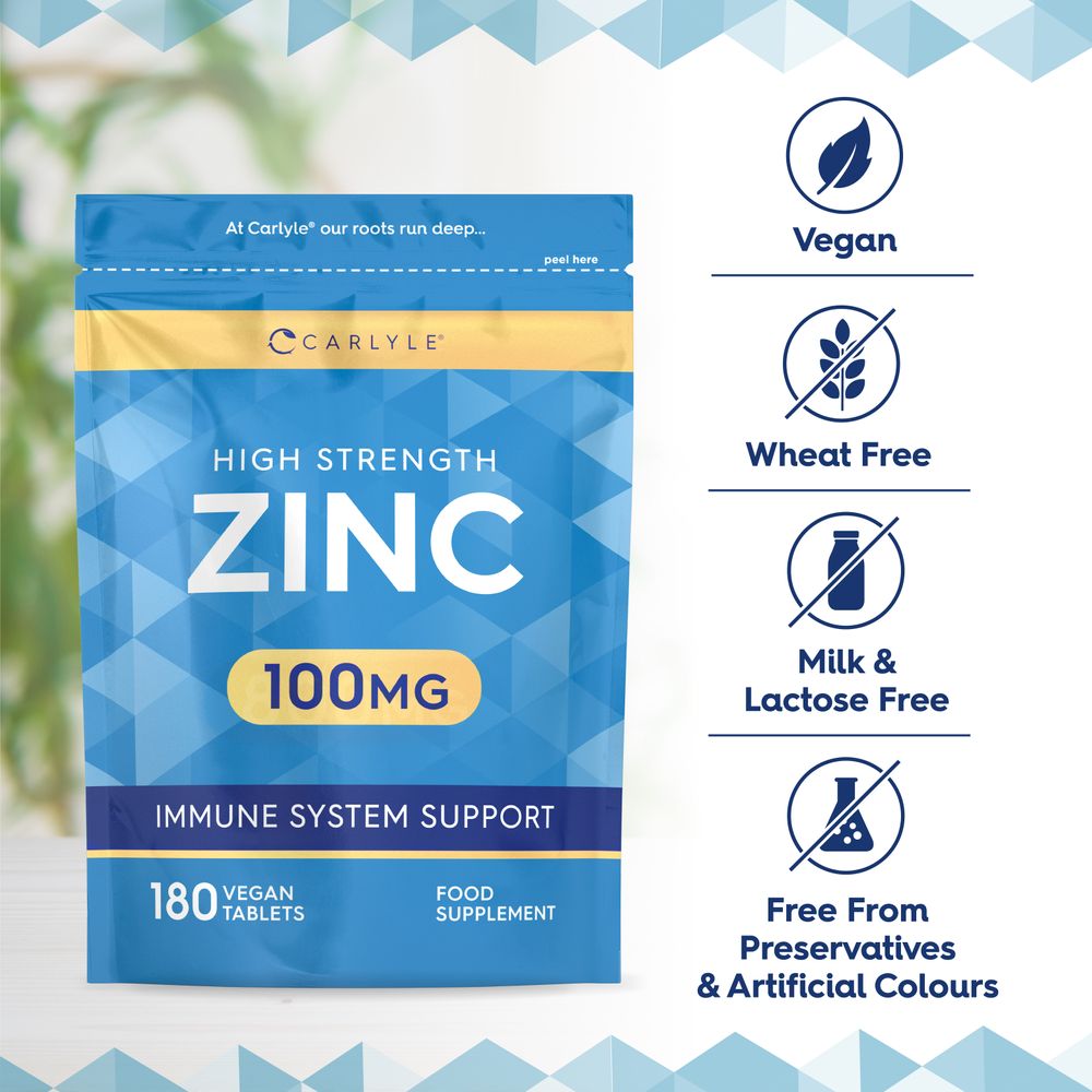 Zinc 100 mg | 180 Tablets