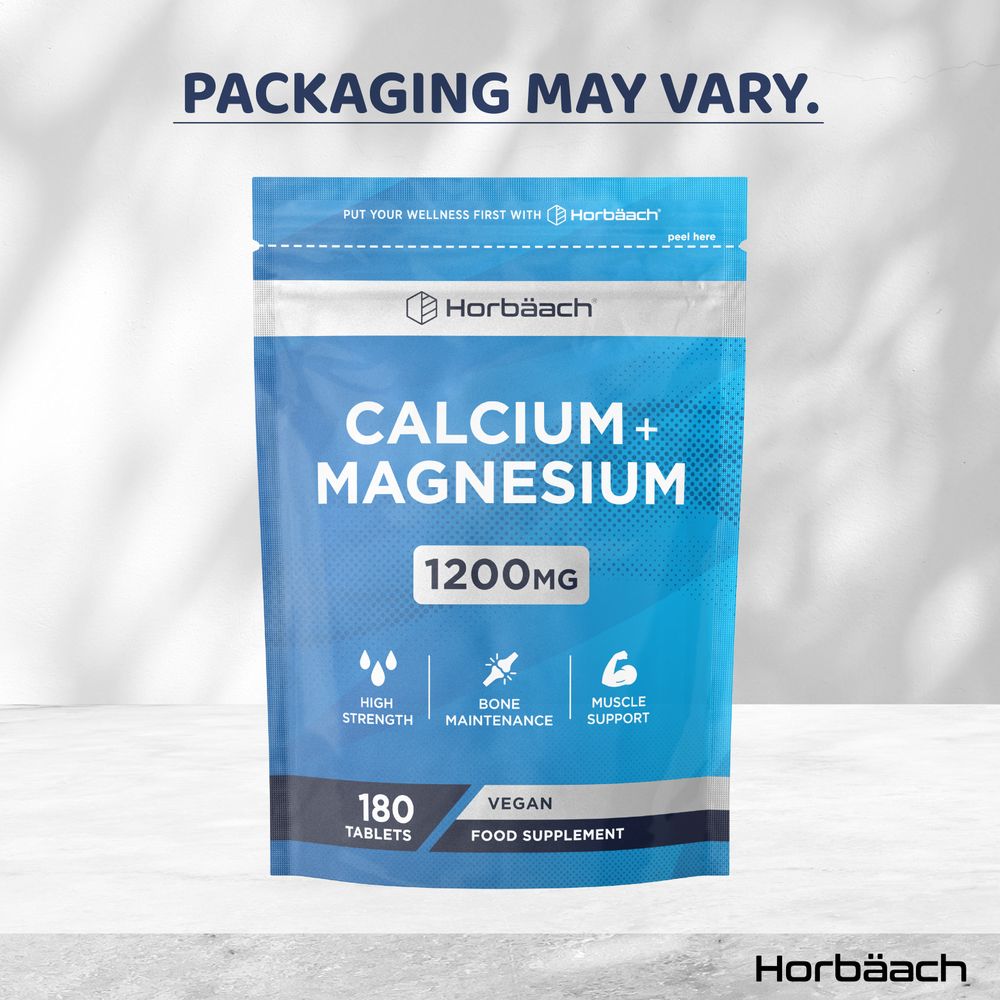 Calcium and Magnesium 1200 mg | 180 Tablets