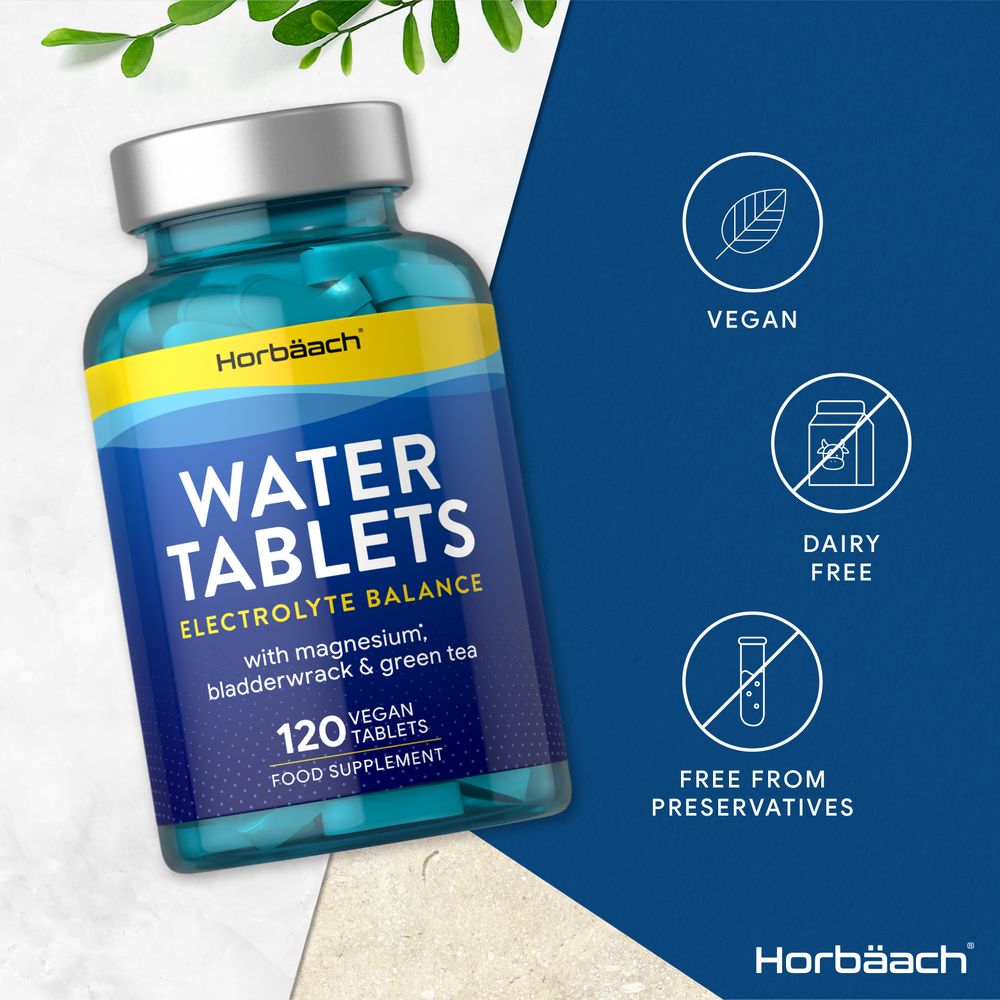 Water Tablets | Electrolyte Balance | 120 Tablets