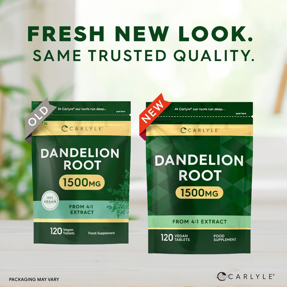 Dandelion Root 1500 mg | 120 Tablets 