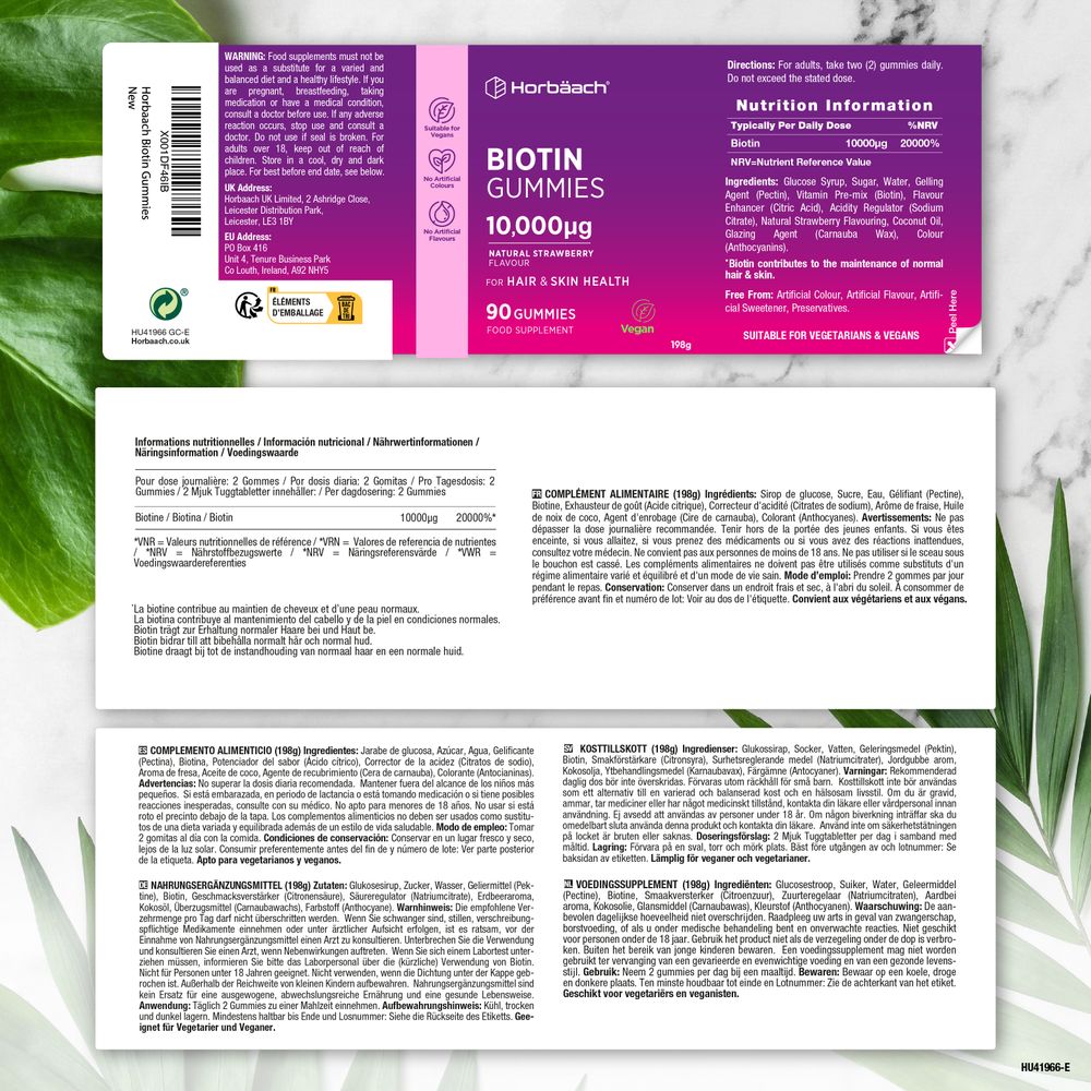 Biotin 10,000 mcg | 90 Gummies