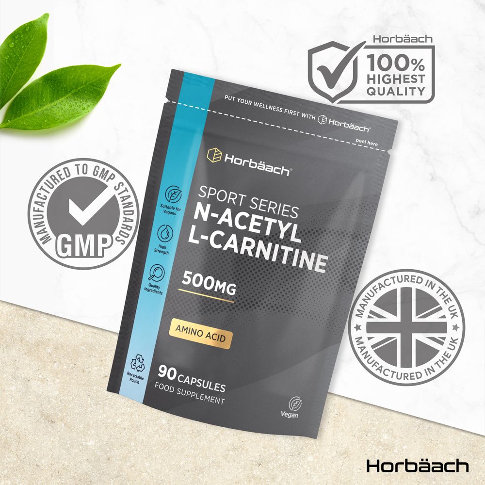 N-Acetyl L-Carnitine 500 mg | 90 Capsules