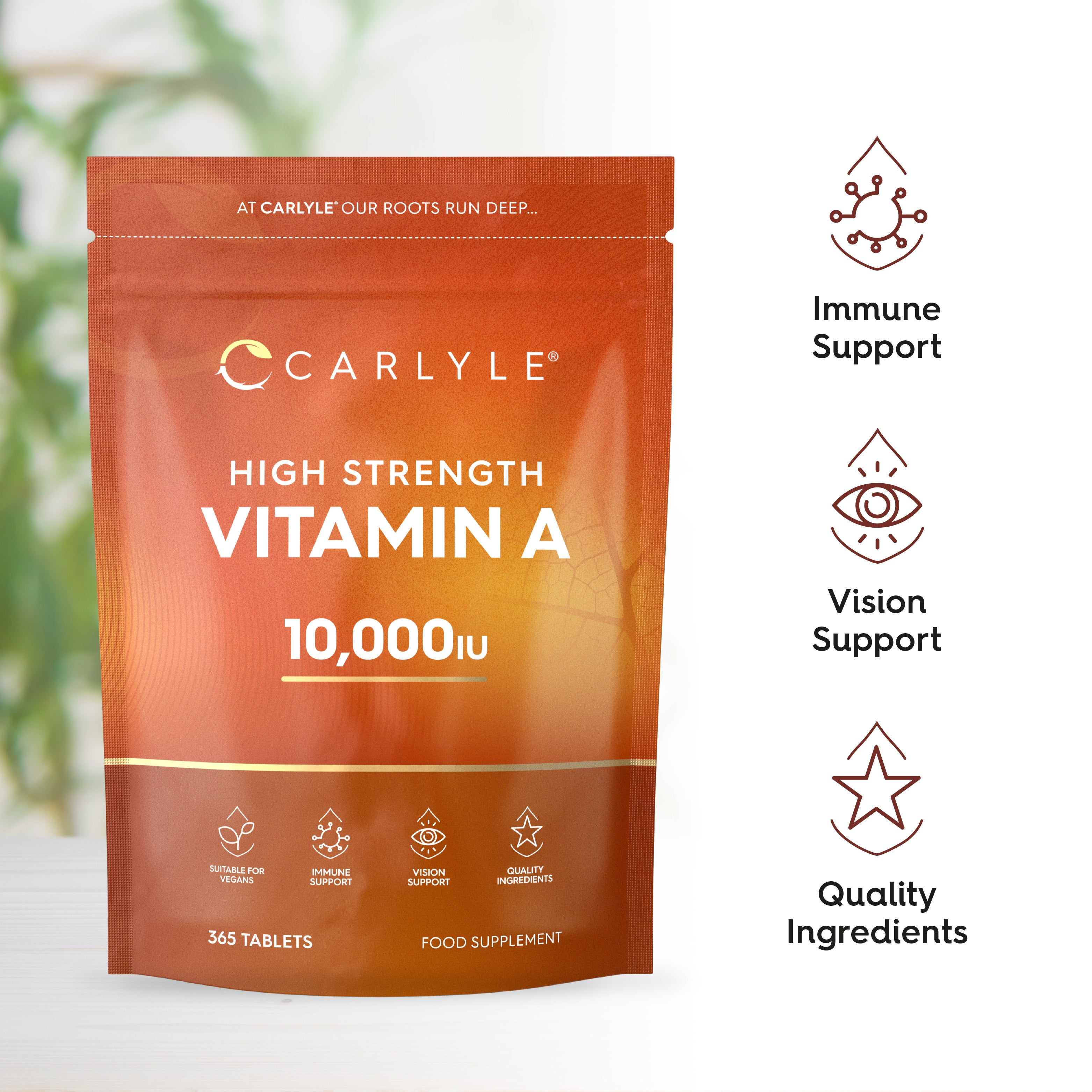 Vitamin A 10,000 IU | 365 Tablets